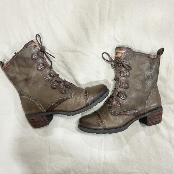PIKOLINOS Brown Combat & Moto Boots - Picture 1 of 11